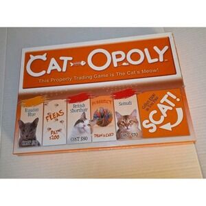 CAT-OPOLY Board Game Monopoly Themed  Cat Opoly Property Trading Game NEW